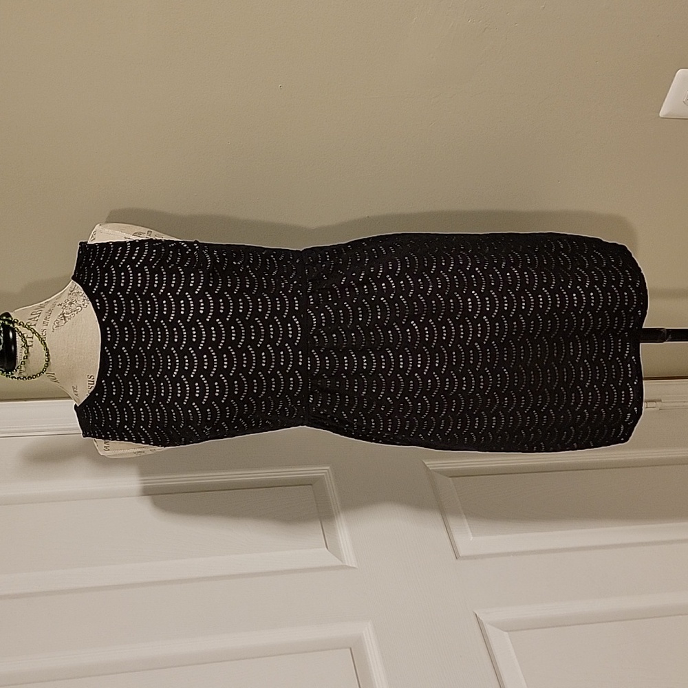 Loft women's dress black and tan size 6